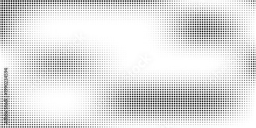 Halftone faded gradient texture. Grunge halftone grit background. White and black sand noise wallpaper. Retro pixilated vector backdrop