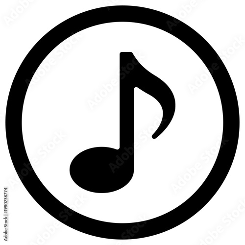 シンプルな音符のイラスト素材 ベクター