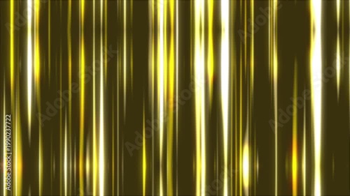 Gold Vertical Light Streaks Abstract Background with Shiny Metallic Lines and Luxury Glow