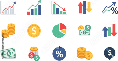 Business Finance Icons.