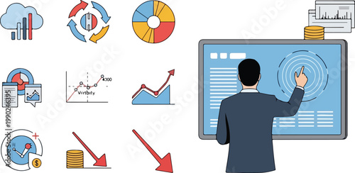 Businessman Analyzing Data Charts 2.