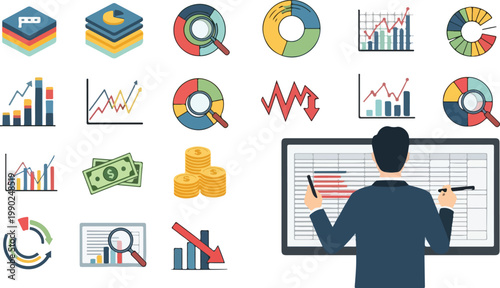 Businessman Analyzing Financial Data 1.