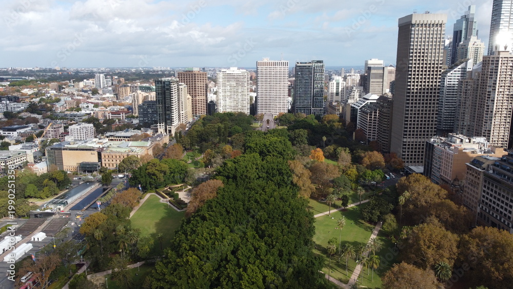 Obraz premium Central park in the middle of the city