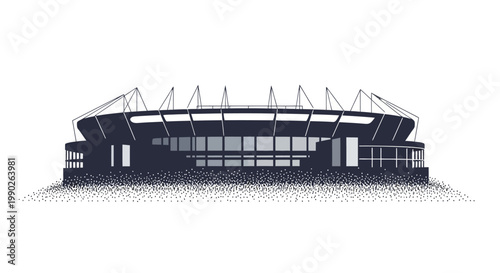 Large Stadium Sports Arena Building.