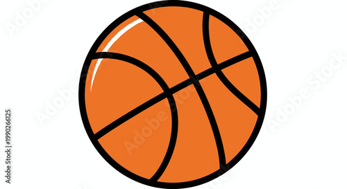 Close-up of an orange basketball with black seams, showcasing ball texture and spherical form.