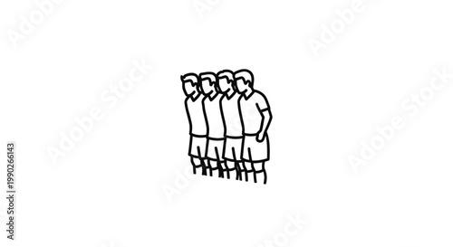 Group of people standing together.