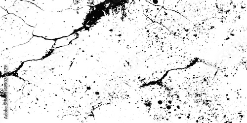 Aged concrete wall texture with cracks stains and damaged plaster rough distressed overlay background.