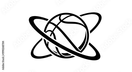 Iconic globe with orbital rings representing global travel and connectivity.