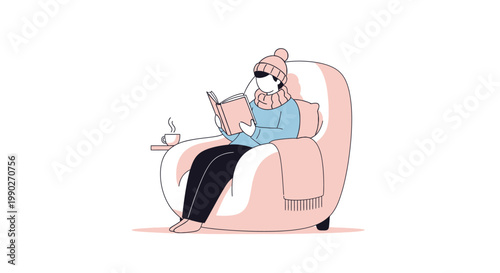 Woman wearing sunglasses relaxing on sofa.