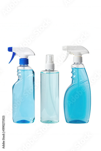 Multi-surface cleaner bottle set (3 variations), PNG