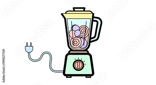 Electric Blender Kitchen Appliance Device.