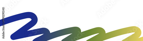 Abstract Vibrant color gradient curved thick flowing lines background