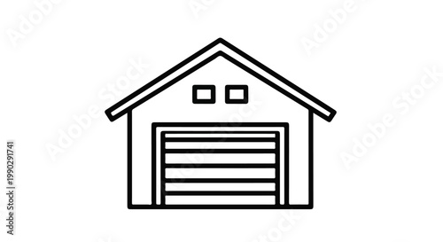 Perspective sketch of narrow city street alley