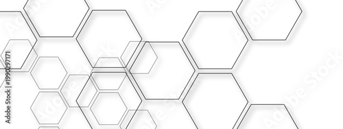 Vector An abstract design with honeycomb pattern, graphic design create modern geometric background with a shadow effect. the pattern represents technology and science