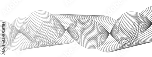 Vector An abstract design featuring a dynamic, flowing line pattern, The illustration exhibits a sense of movement and elegance with its wavy lines. This composition, with intricate details.