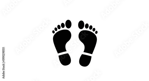 Footprints - A Symbol of Journey, Progress, and Human Presence.