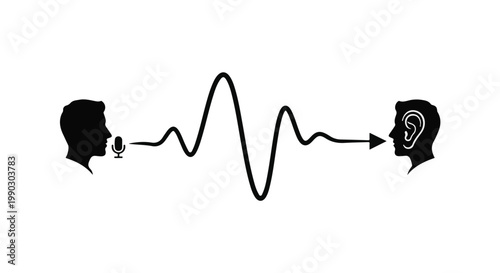 communication between two people talking