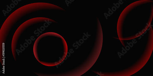 spheres abstract red spirals a dark and dynamic visual composition
