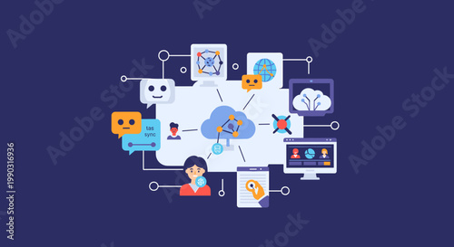 A solid deep blue background evokes feelings of serenity, trust, and professionalism. Ideal for website design, marketing materials, and creating a ca