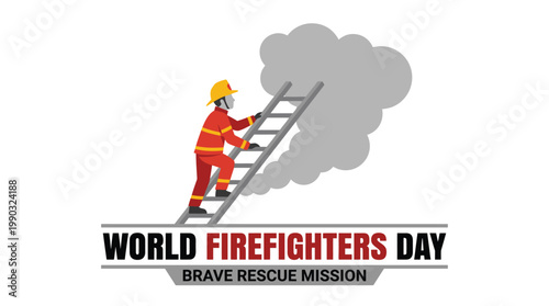 Fire extinguisher safety equipment icon for World Firefighters Day vector design