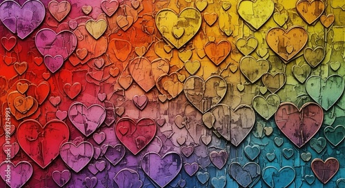 Vibrant rainbow scales a textured and colorful abstract pattern