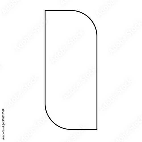 Rectangle Concave Frame
