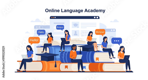 People sitting on large books.