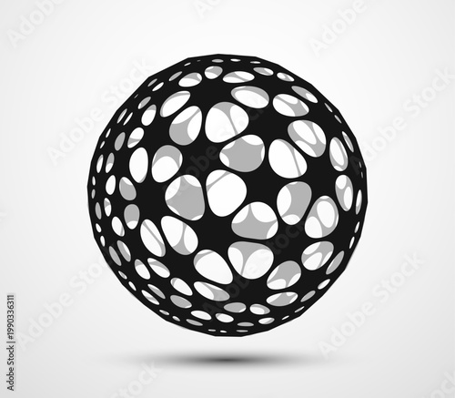 Organic cellular sphere wit...