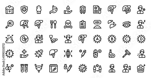 Hepatitis Liver Disease Icon