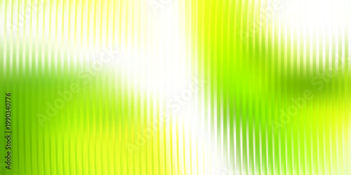 Light green glass background, riddle glass effect with smooth ripple flow and faint fractal highlights, vertical lines, luminous minimal composition. Vector illustration
