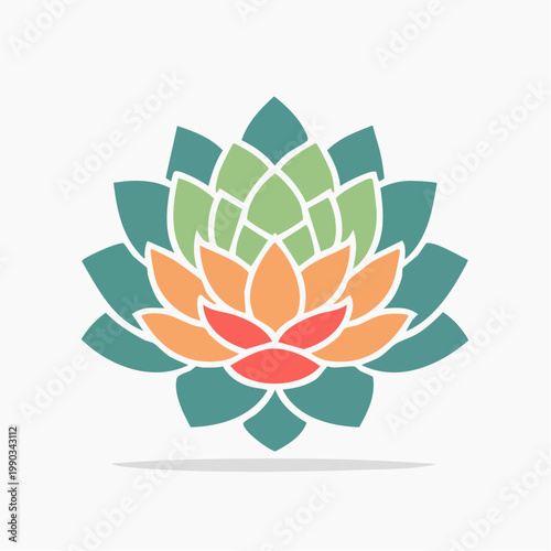 Stylized Succulent Plant Icon