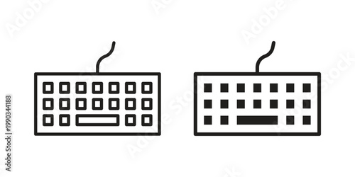 Keyboard icon for web and mobile app. Vector icons