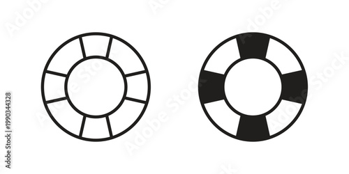 Life buoy icon for web and mobile app. Vector icons