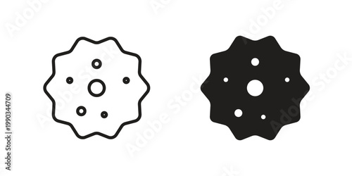 Microorganism icon for web and mobile app. Vector icons