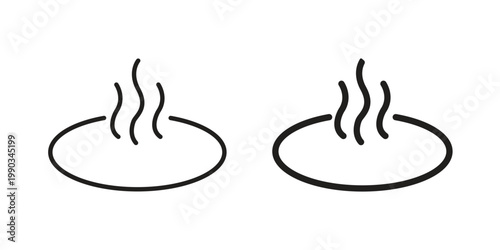 Onsen icon for web and mobile app. Vector icons