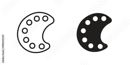 Palette icon for web and mobile app. Vector icons