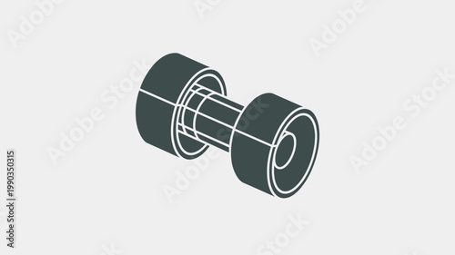 Cylindrical-to-rectangular joint junction – Great for precision machining, industrial robotics, or modular tech infrastructure.