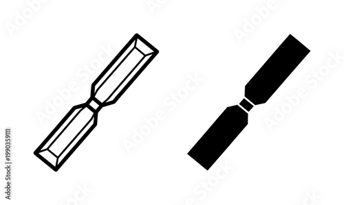 Minimalist Drone Propeller Icon Set Isolated on White