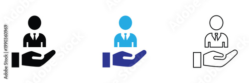 Sales Team  Icons Set for Business. Collection of modern flat icons representing sales team concepts, marketing, management, growth, and customer relations for business and corporate design use.