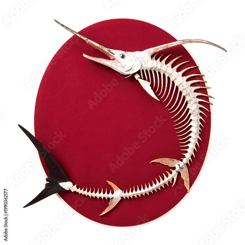 Unique Fish Skeleton Wall Art Display Piece