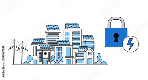 Smart City Renewable Energy Security and Sustainable Infrastructure Protection.