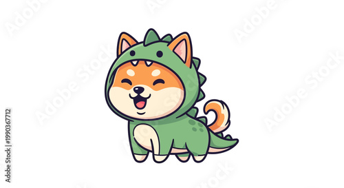 Cute Dog in Costume.