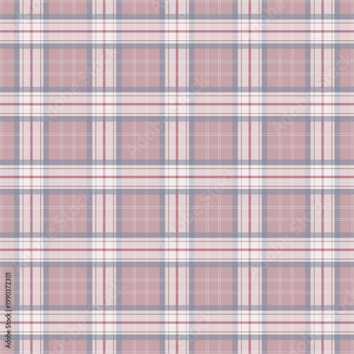 seamless plaid pattern in pink, blue, and white