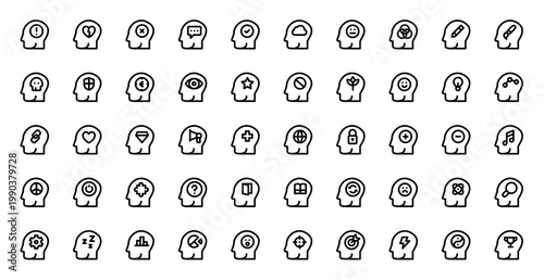 Human Mind Meditation Icon