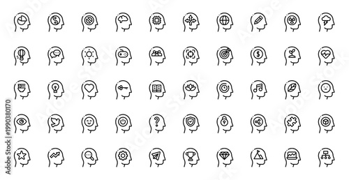 Human Mind Brain Thinking Icon