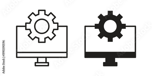Software Engineering icon symbol vector elements for infographic web. EPS10