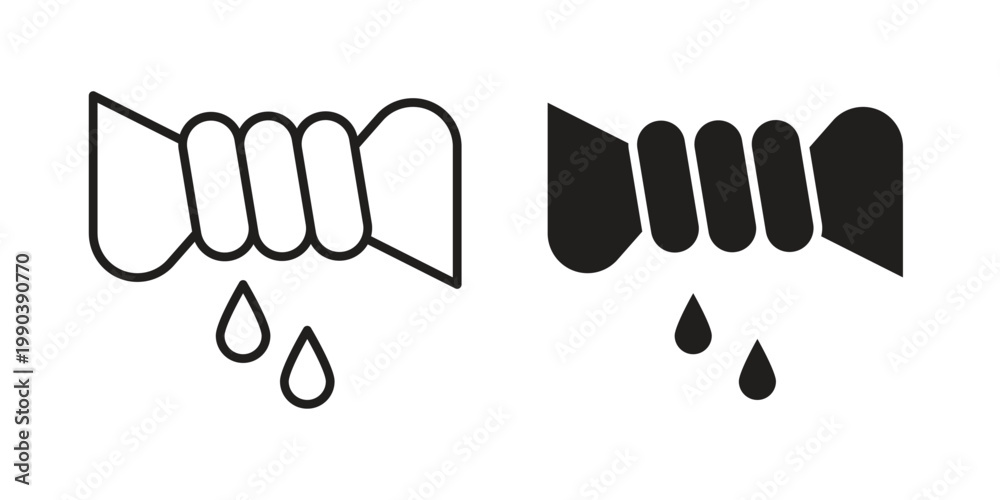 Obraz premium Squeeze icon symbol vector elements for infographic web. EPS10