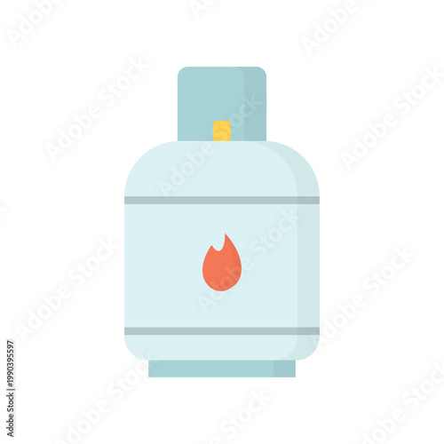 Gas Cylinder vector illustration on a white background