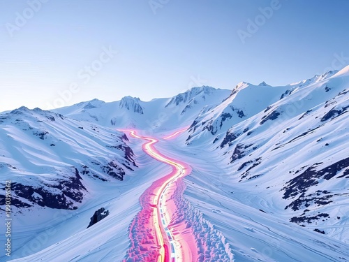 Summit's call, the snow-sculpted Vadret da Porchabella glacier route,  mountain,  Vadret da Porchabella