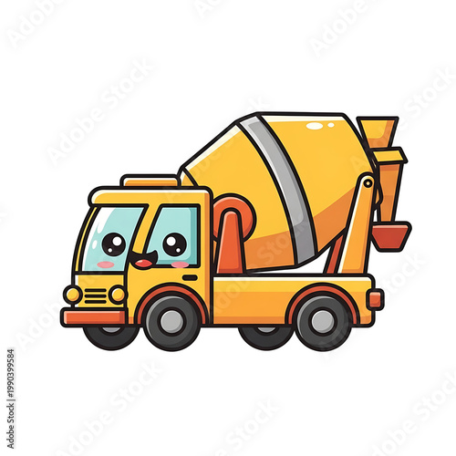 Cute Cement Mixer Truck.